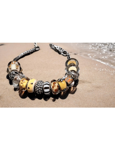 Bracelet TROLLBEADS marron