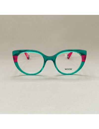 Lunettes De Vue Woow Modèle Shine On 1 Coloris Vert Transparent Rose