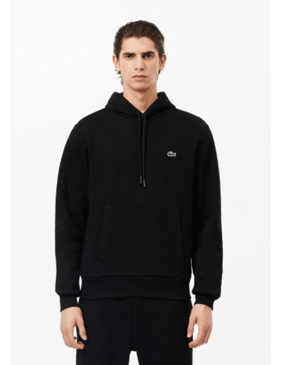 Sweat à capuche Lacoste noir