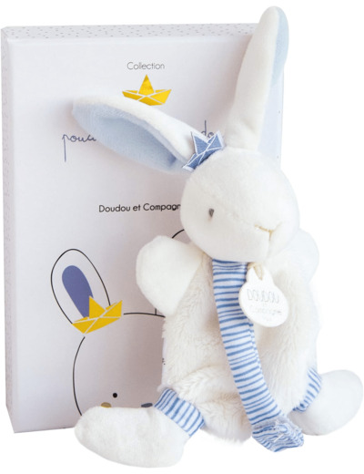 Doudou et Compagnie - Doudou Attache-Tétine Lapin