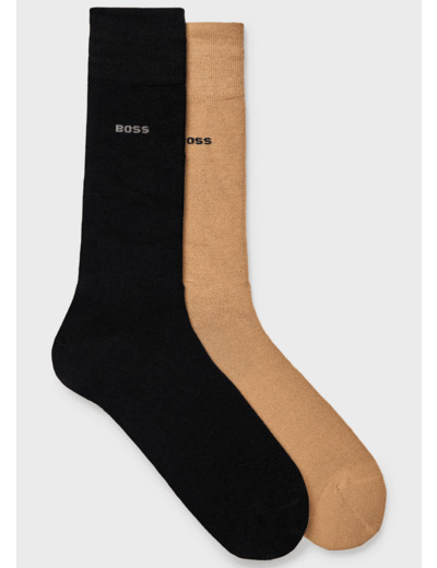 Lot de 2 paires de chaussettes BOSS beiges