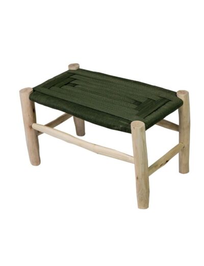 Banc kaki et bois