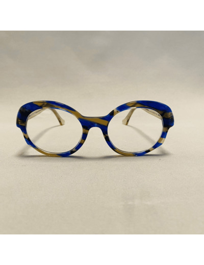 Lunettes De Vue Plein Les Mirettes - Modèle Rebelle XXII Coloris Bleu Taupe