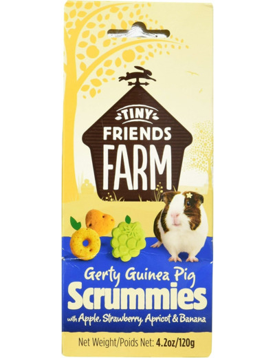 Tiny Friends Farm Supreme - Croquettes Cochon d'Inde Pomme Fraise friandise équilibré santé 120 g