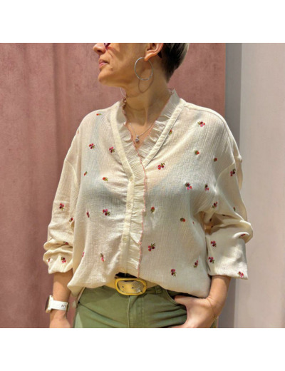 BLOUSE SINA CREME - DES PETITS HAUTS