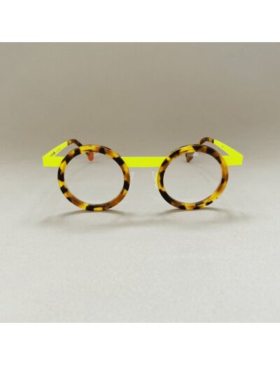 Lunettes de Vue Be Gipsy de la Marque Sabine Be Coloris Ecaille / Jaune Fluo