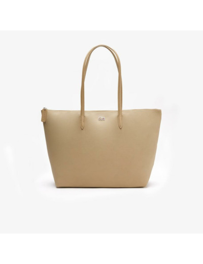 Sac cabas zippé L.12.12 Lacoste beige