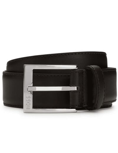 Ceinture BOSS marron foncé en cuir