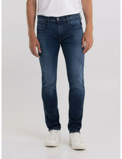 Jean slim Replay bleu foncé en coton stretch