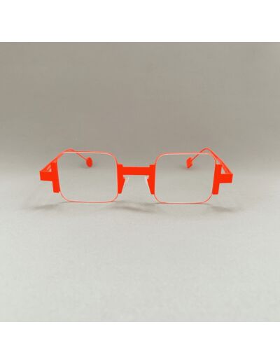 Lunettes de Vue Be Square Slim Mixte de la Marque Sabine Be Coloris Orange Fluo