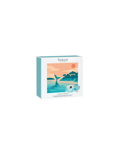 Coffret gel crème et recharge source marine Thalgo-Algue Marine.