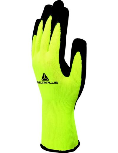 Lot de 6 paires de gants manutention jaune fluo - Taille 9 - Deltaplus