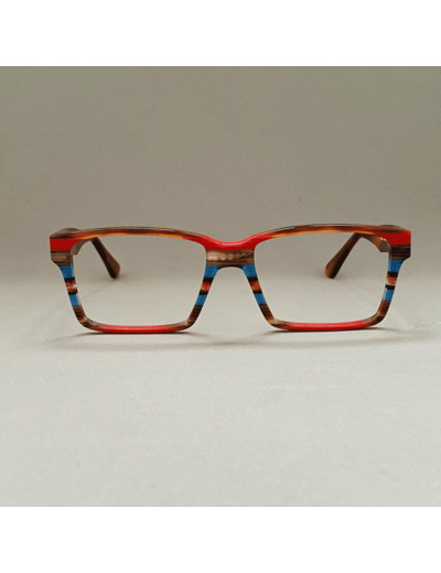 Lunettes de Vue De la Marque Wissing Modèle 2792 Coloris Marron- Multicouleurs – Monture Unique