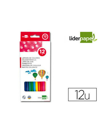 12 Feutres de couleur 2 pointes LIDERPAPEL