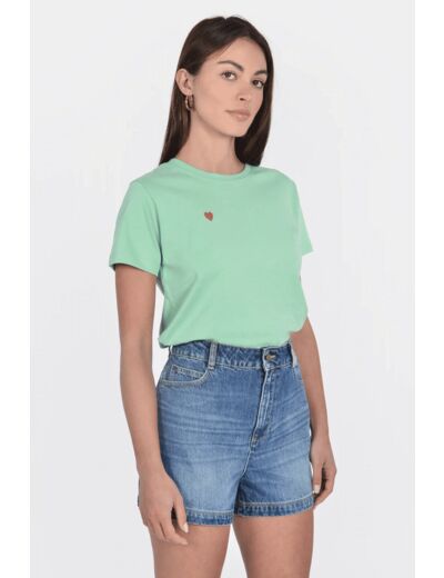 T-SHIRT CŒUR GREEN