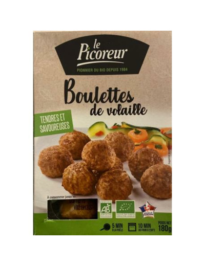 Boulettes de volaille 180g - Abc Bio