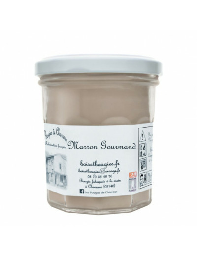 Bougie de Charroux  MARRON GOURMAND