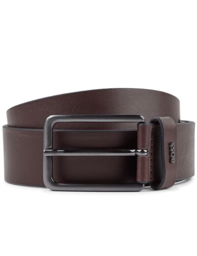 Ceinture BOSS marron en cuir