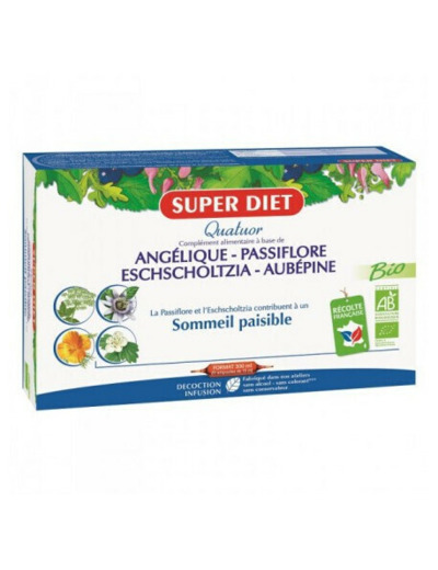 Super Diet quatuor angélique passiflore sommeil paisible 200ml