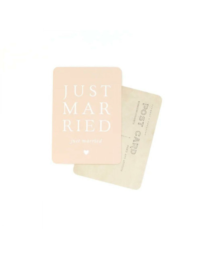 CARTE POSTALE JUST MARRIED / ADAM / VINTAGE PAPER - CINQMAI
