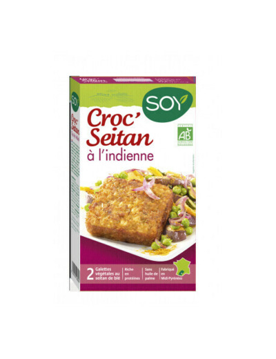 Galettes Croc seitan à l'indienne 2x100g