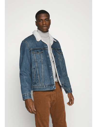 Veste fourrée Sherpa Levi's® bleue en jean