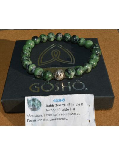 Bracelet GOSHO Rubis Zoïzite