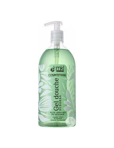 MKL Green Nature Cosm'Ethik Gel Douche Surgras Aloe Vera Bio du Mexique 1 L