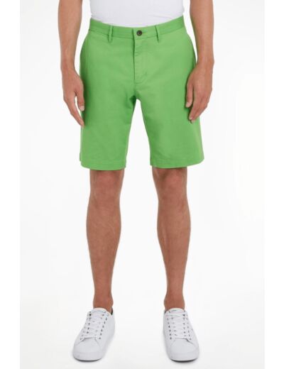 Bermuda Tommy Hilfiger vert en coton bio stretch