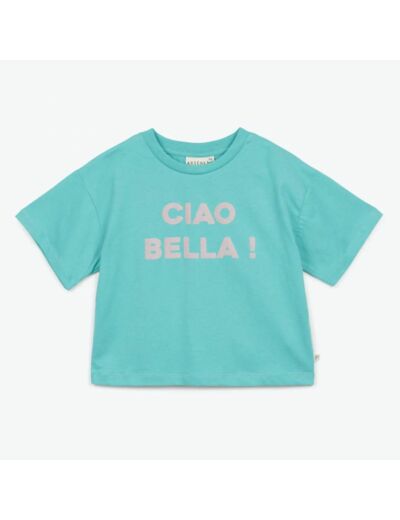 T-SHIRT CIAO BELLA FELICIA VERT - ARSENE ET LES PIPELETTES