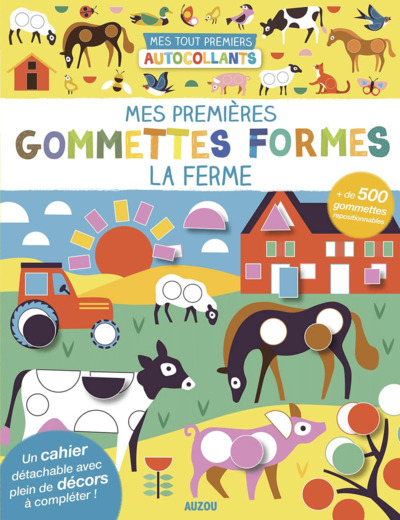 Mes premières gommettes formes - La ferme - JM