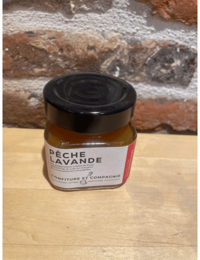 Confiture pêche lavande