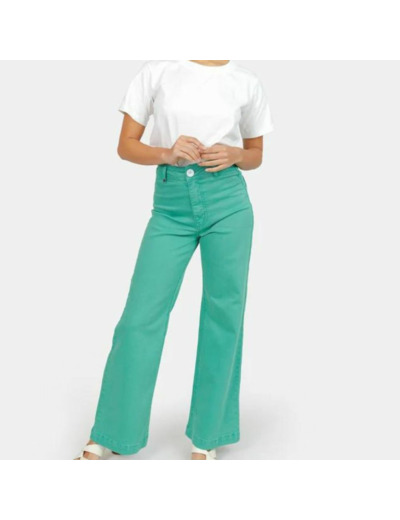 JEANS FAUVE VERT