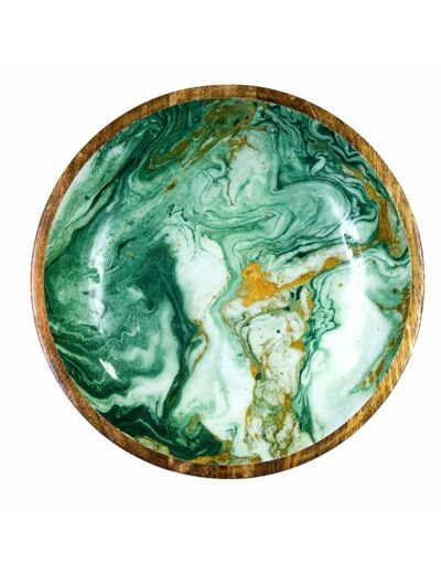 Saladier Manguier 38 cm - Green Marble -