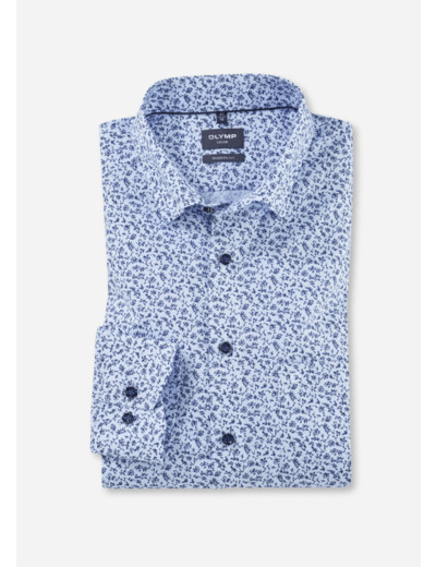 Chemise à motifs OLYMP bleue