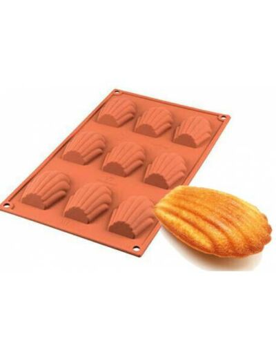 Moule 9 madeleines Silikomart - Patiss&vous