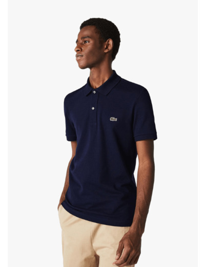 Polo Lacoste ajusté marine