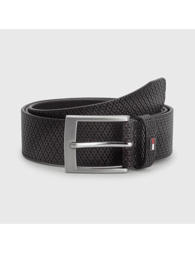 Ceinture Tommy Hilfiger marron foncé en cuir