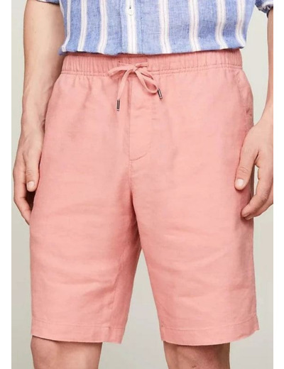 Short Tommy Hilfiger rose en lin