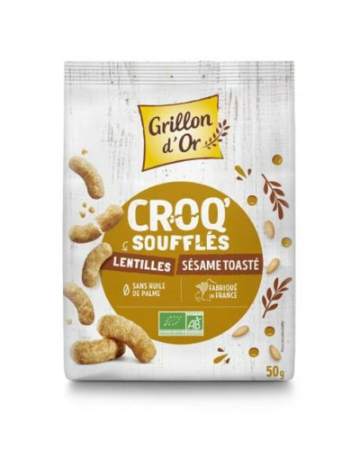 CROQ SOUFFLE LENTILLES SESAME 90G - Abc Bio