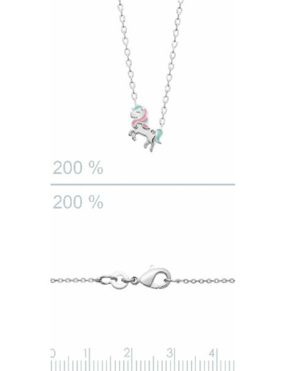 Collier Argent Enfant Licorne