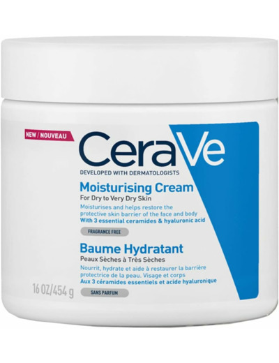 Baume hydratant, peaux sèches à très sèches, CeraVe, 454g