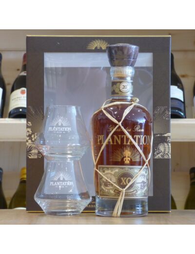 Coffret Rhum Plantation X.O. 20th Anniversary + 2 verres dégustation