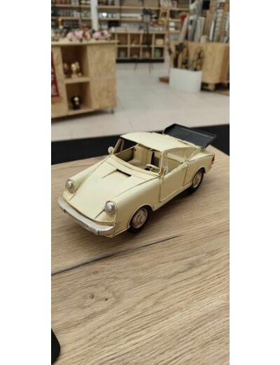 Voiture De Luxe Metal Beige