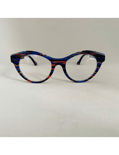 Lunettes De Vue Plein Les Mirettes - Modèle Fantasque XXIV Coloris Marbré Bleu Rose