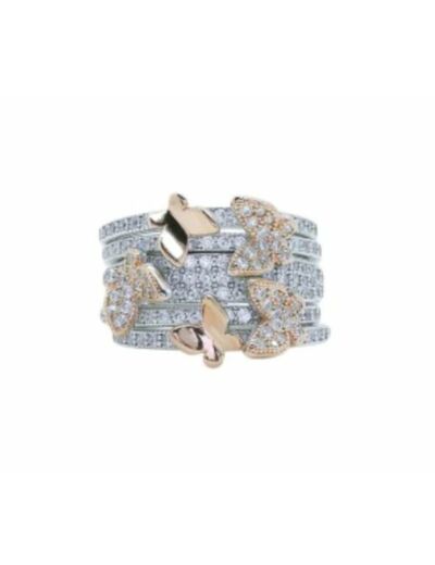 Bague Argent Papillons