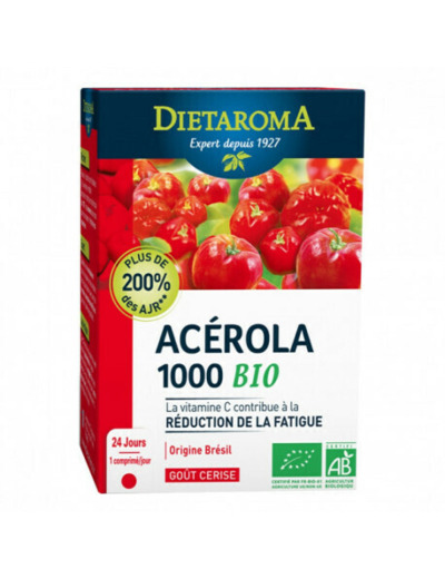 Pilulier acérola 1000 Cerise Dietaroma