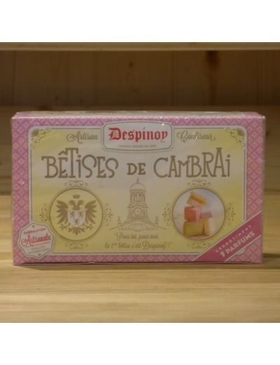 Bêtises de Cambrai Despinoy assortiment 7 parfums boite de 250 g.