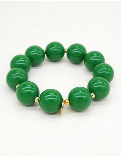 Bichou perles rondes colorées et dorées