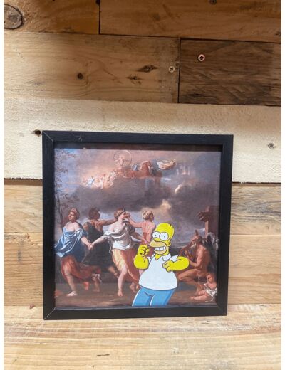 Cadre La danse de la vie/Homer - 21,5X21,5 cm - POUILLE Christophe - Sur le Trottoir d'en Face